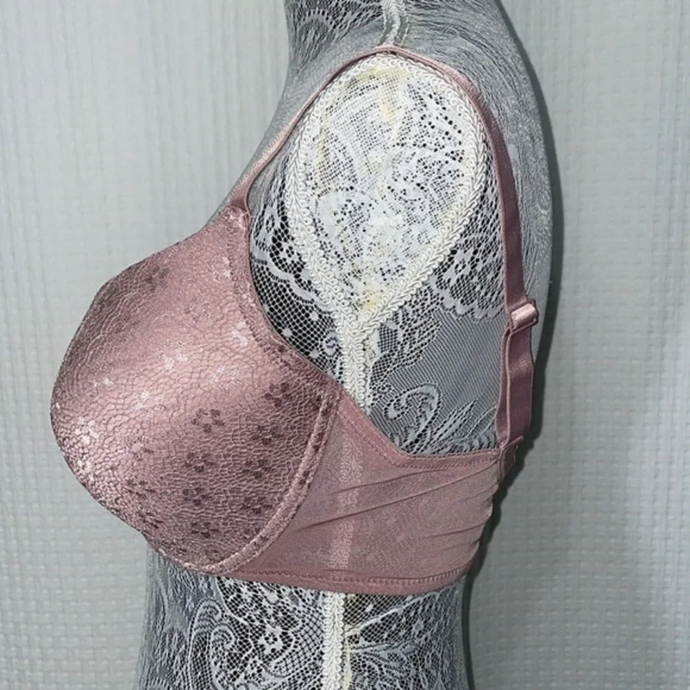 Laura Ashley 40DD Rose Beige Comfort 2598-16 Push‎ Up Underwire Bra. EUC